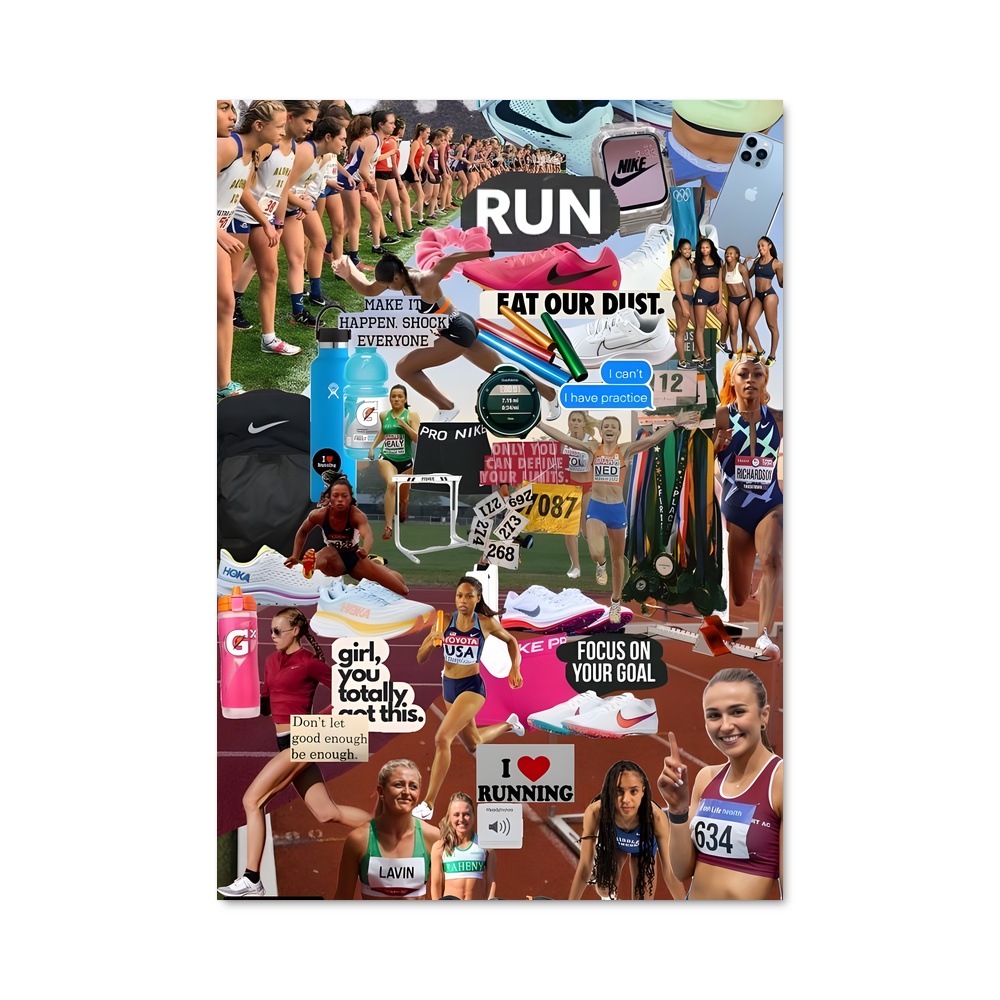 Poster La Course Infinie – affiche Athlétisme