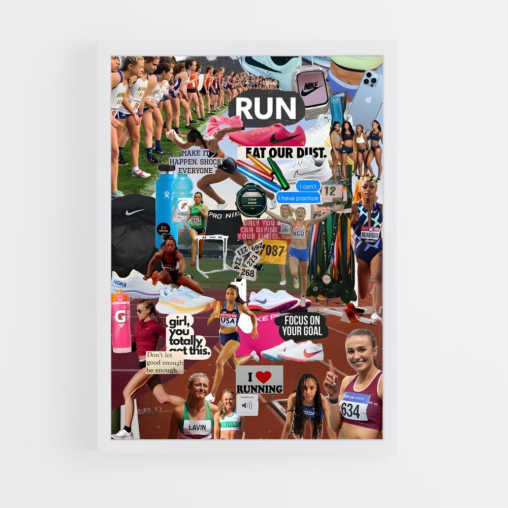 Poster La Course Infinie – affiche Athlétisme (vue 3)