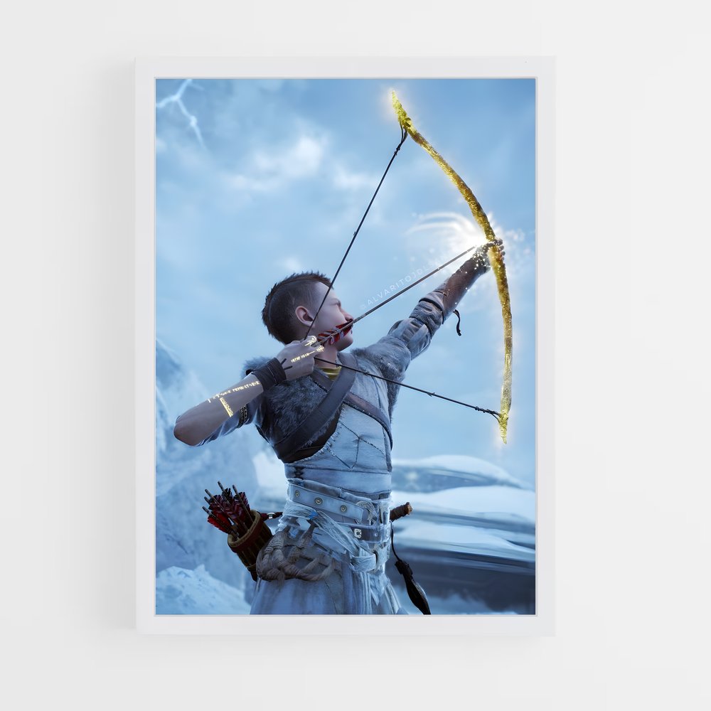 Poster L'Archer Éthéré – affiche God of War (vue 3)