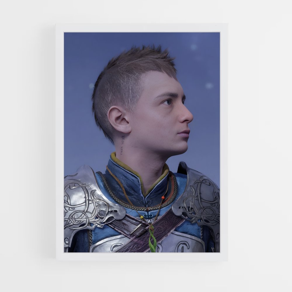 Poster Le Guerrier de l'Épée – affiche God of War (vue 3)