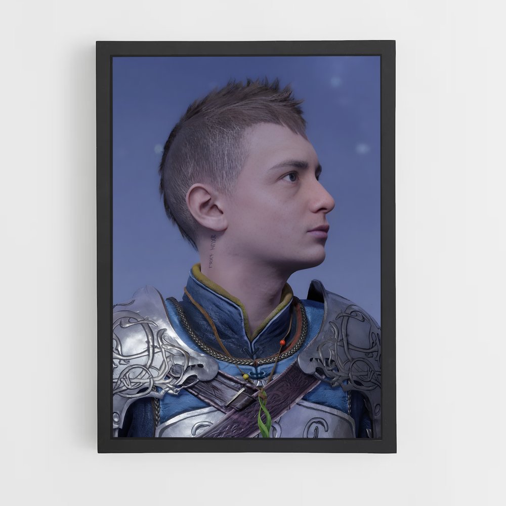 Poster Le Guerrier de l'Épée – affiche God of War (vue 2)