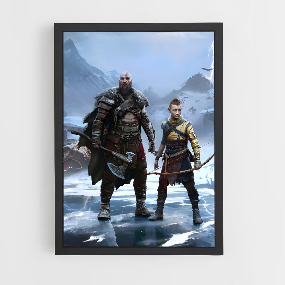 Poster Frères de Glace – affiche God of War (vue 2)