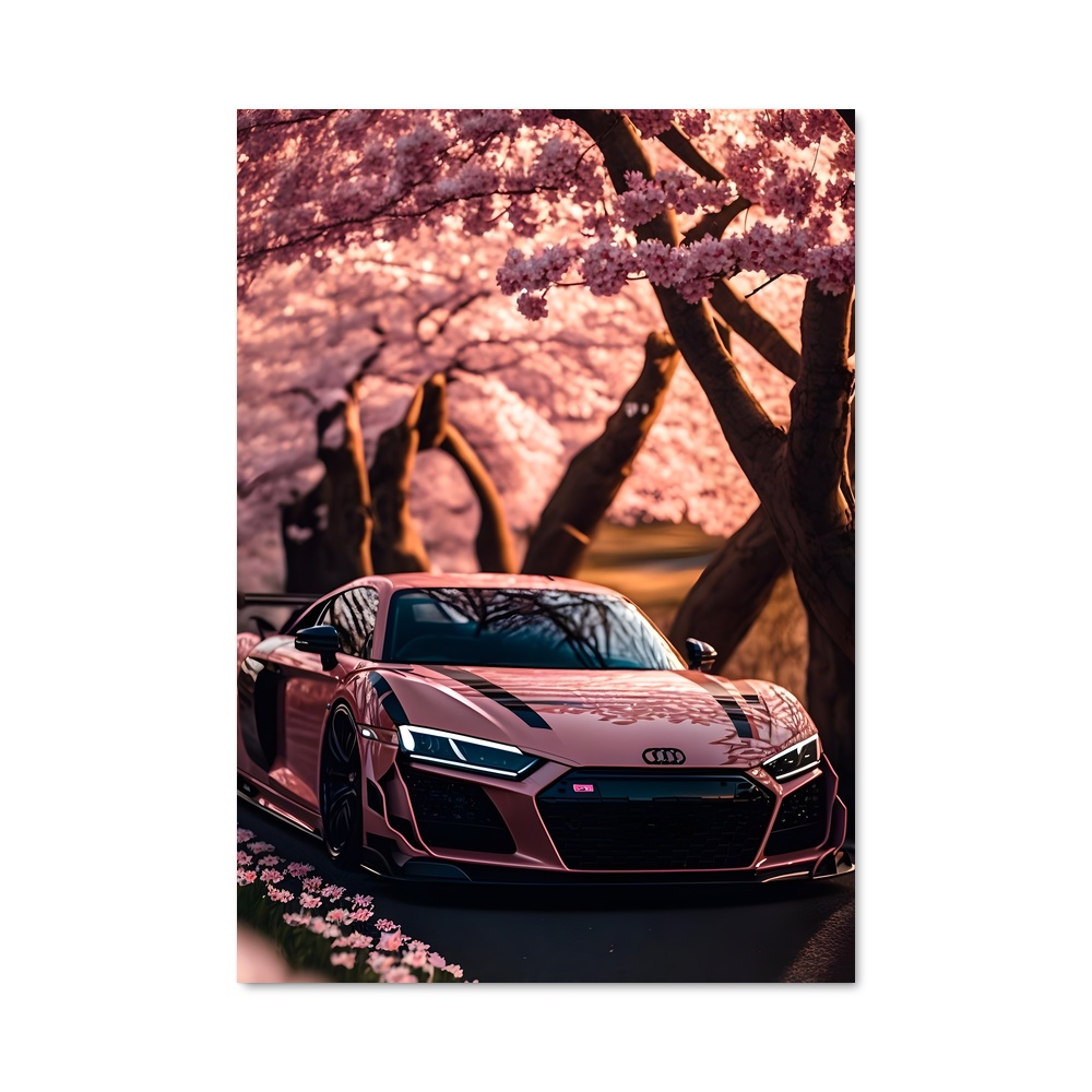 Poster Cherry Blossom Ride – affiche Audi