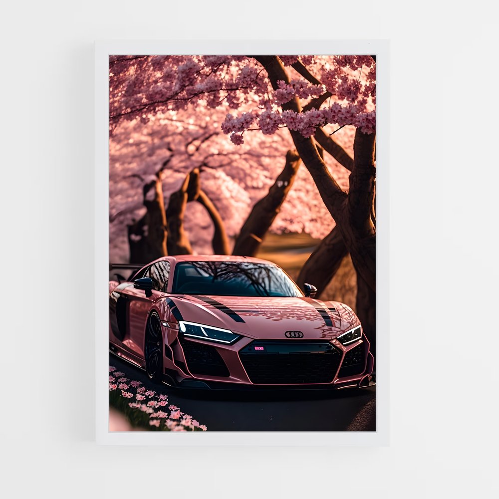 Poster Cherry Blossom Ride – affiche Audi (vue 3)