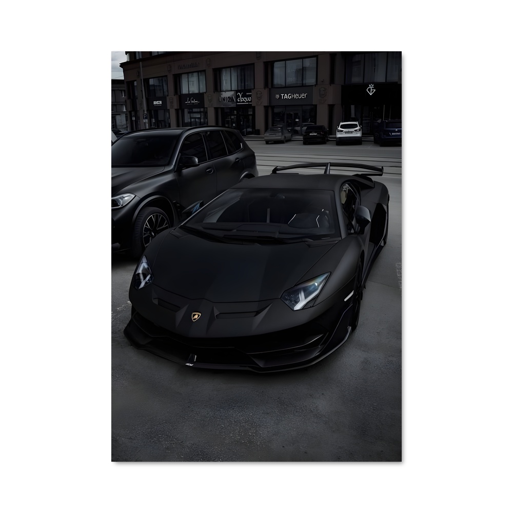 Poster Aventador Moteurs – affiche Lamborghini