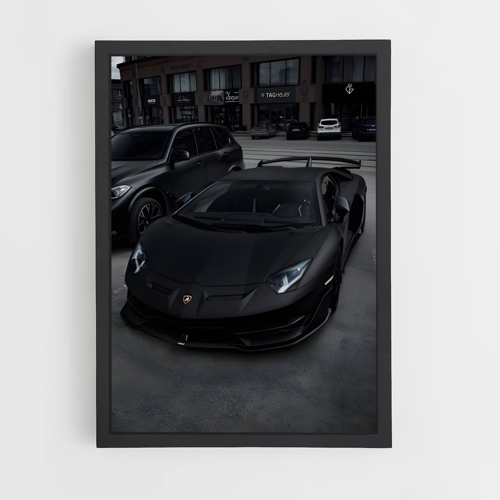 Poster Aventador Moteurs – affiche Lamborghini (vue 2)