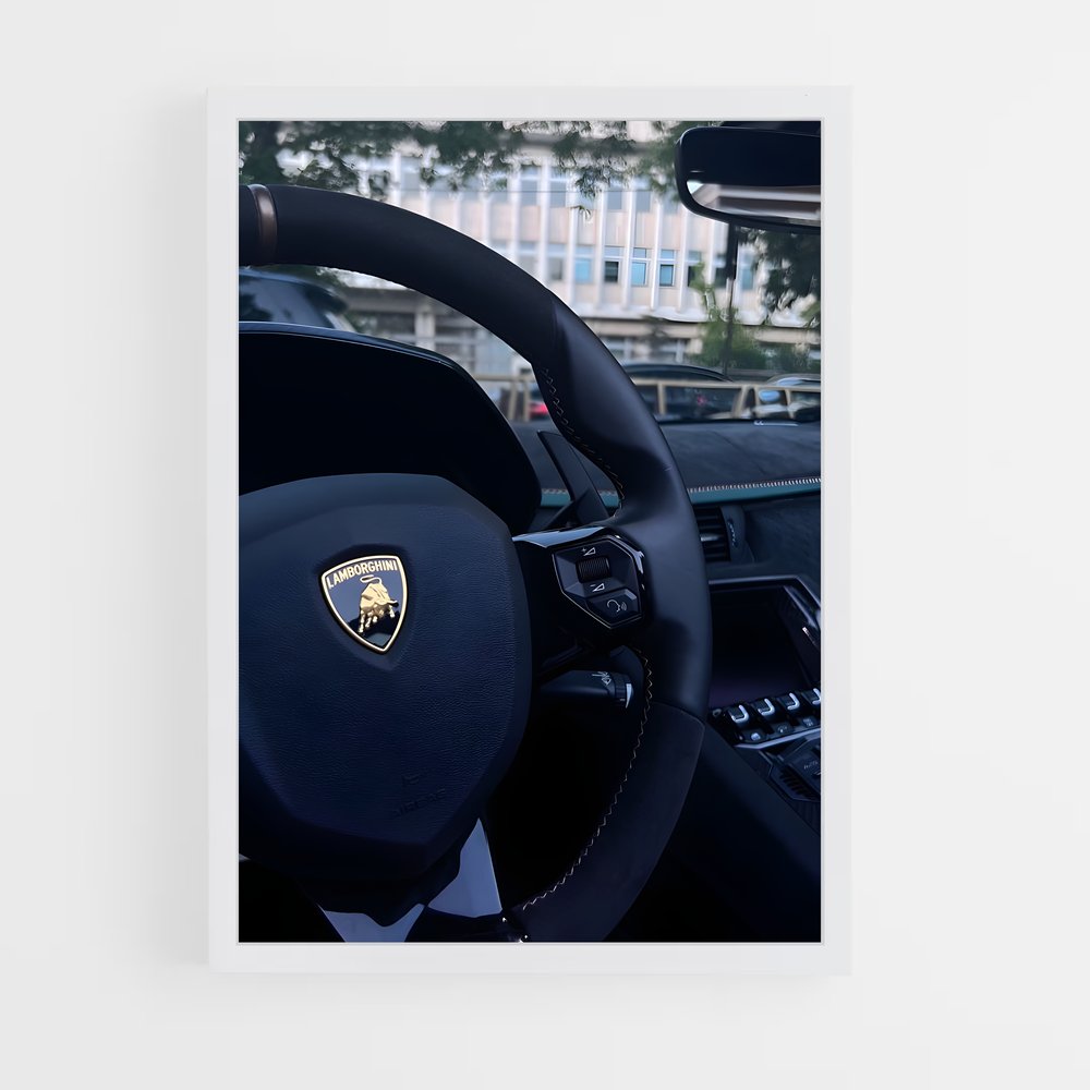 Poster L'Art du Volant – affiche Lamborghini (vue 3)
