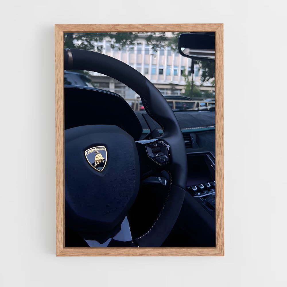 Poster L'Art du Volant – affiche Lamborghini (vue 4)