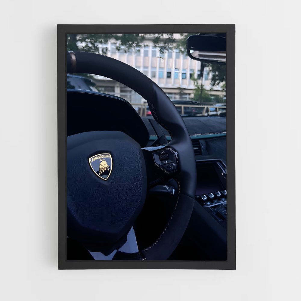 Poster L'Art du Volant – affiche Lamborghini (vue 2)