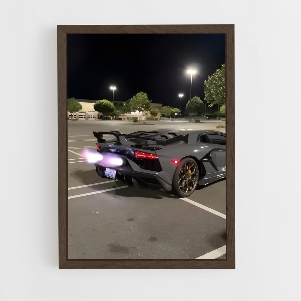 Poster Noir Supérieur – affiche Lamborghini (vue 5)