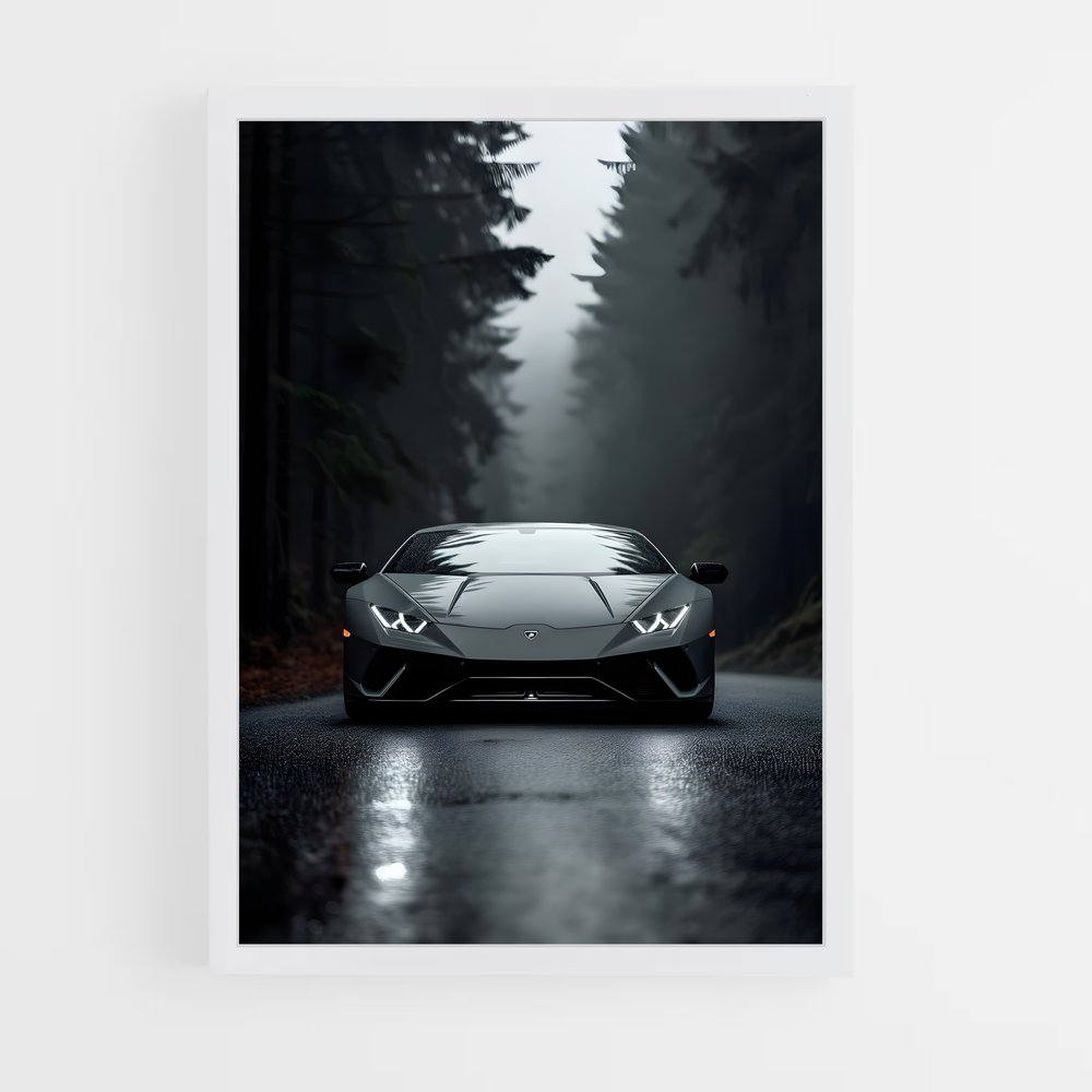 Poster Aventador Toile – affiche Lamborghini (vue 3)