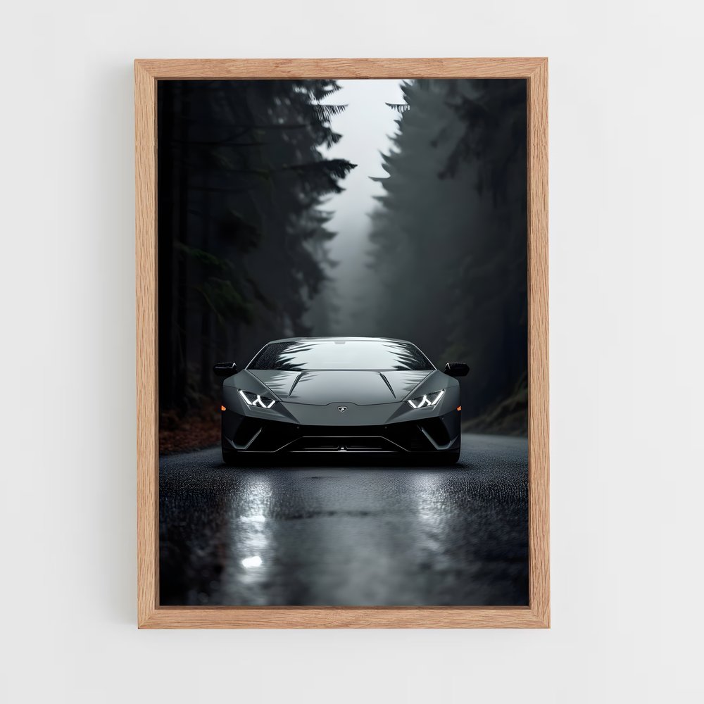 Poster Aventador Toile – affiche Lamborghini (vue 4)