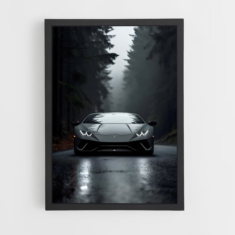 Poster Aventador Toile – affiche Lamborghini (vue 2)