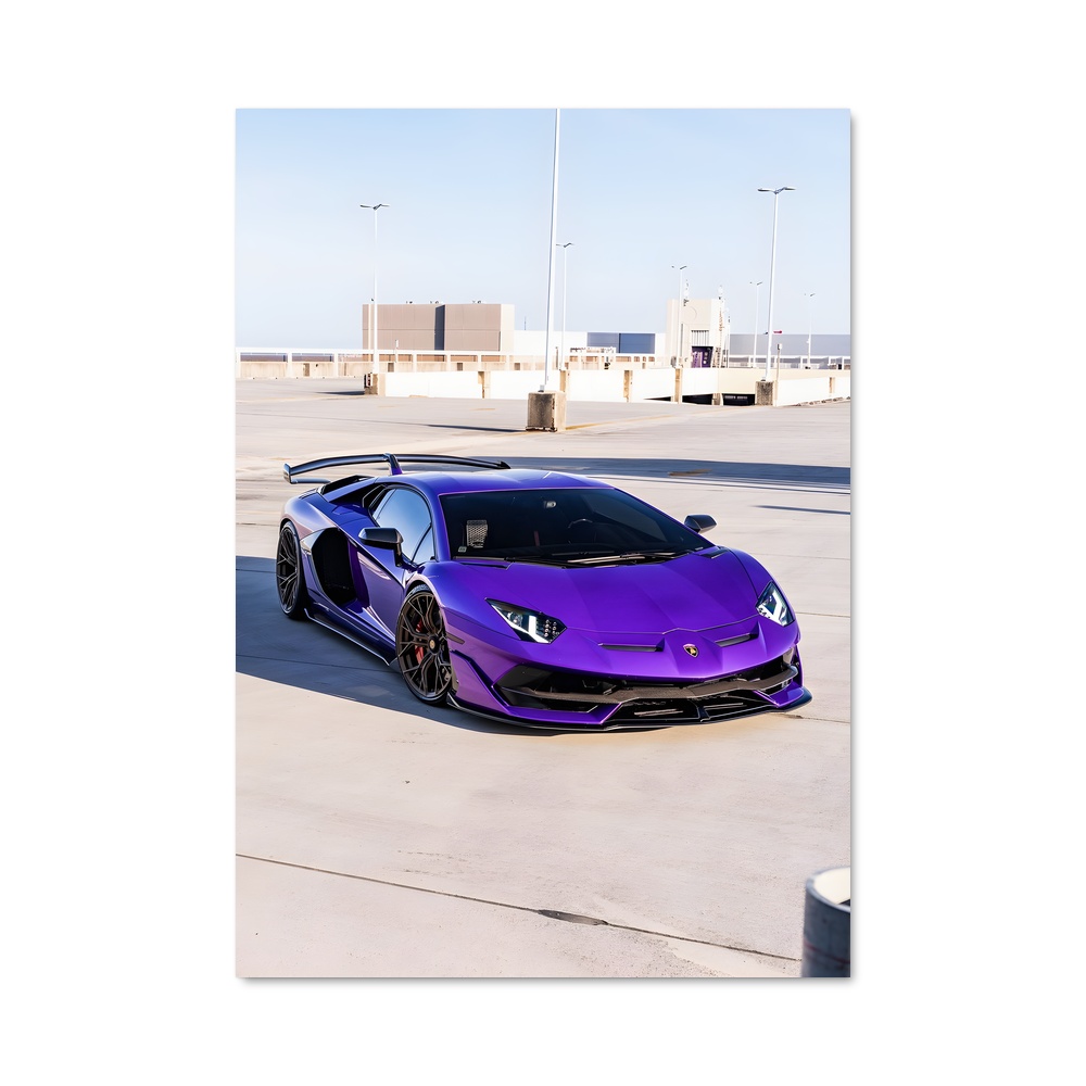 Poster Aventador Purple Dream – affiche Lamborghini