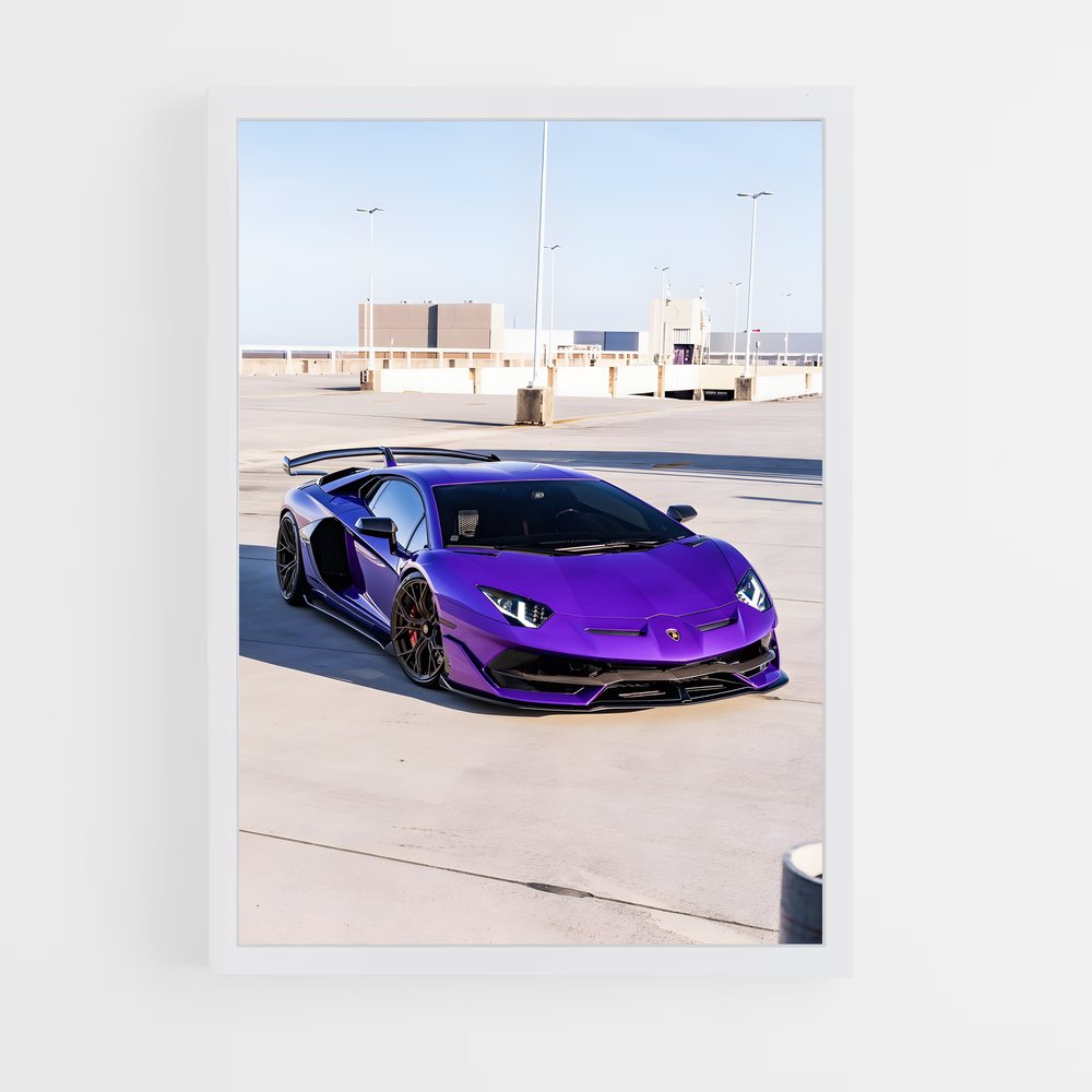 Poster Aventador Purple Dream – affiche Lamborghini (vue 3)
