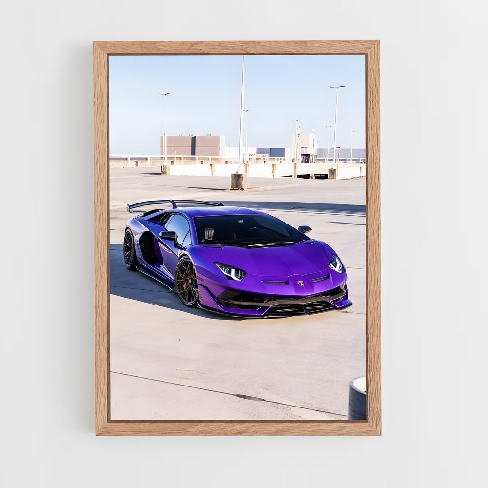 Poster Aventador Purple Dream – affiche Lamborghini (vue 4)