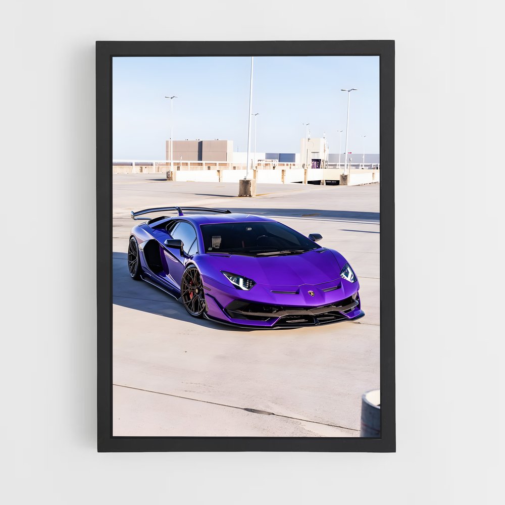 Poster Aventador Purple Dream – affiche Lamborghini (vue 2)