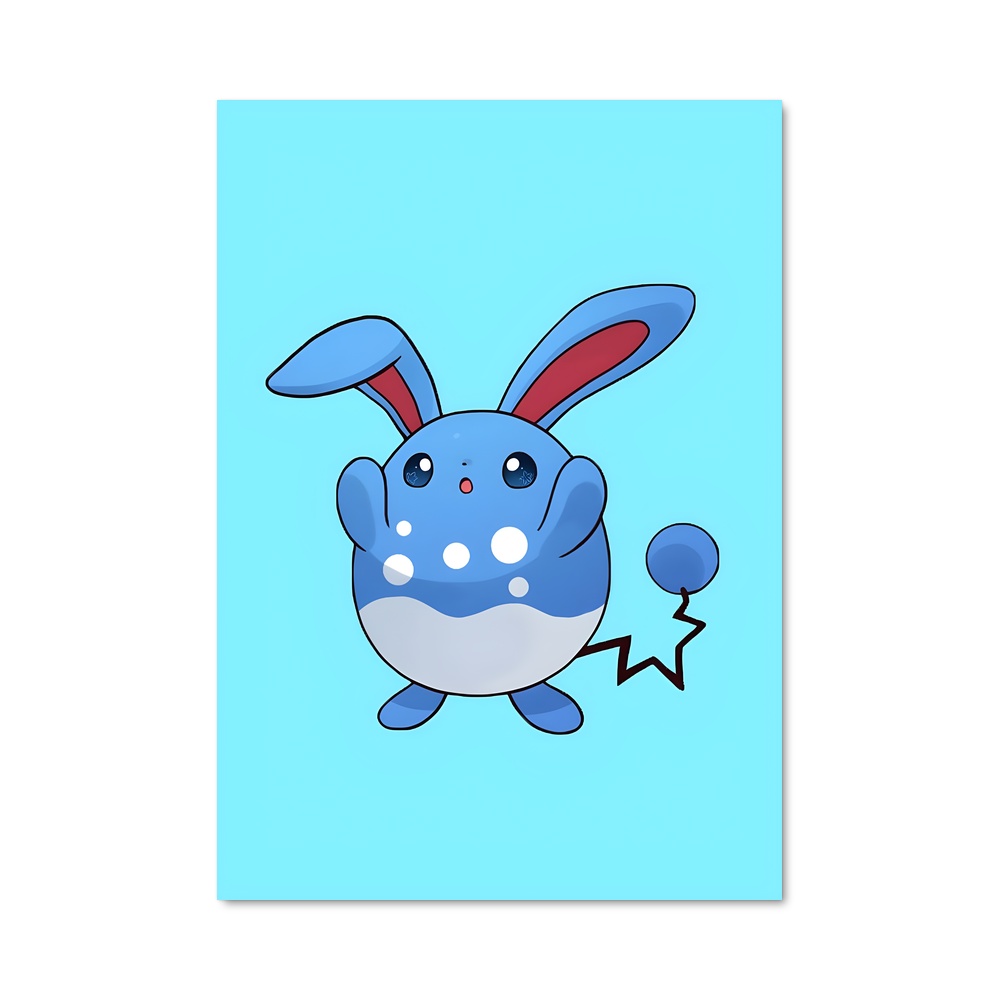 Poster Azumarill Blue Delight – affiche Pokemon
