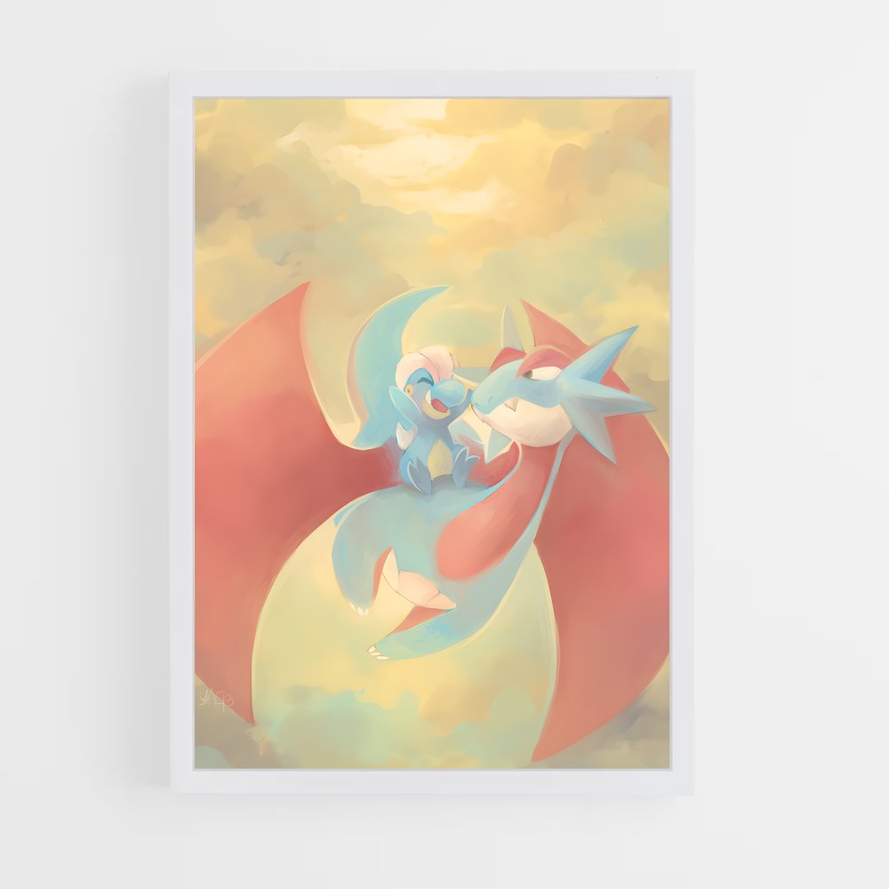 Poster Bagon Écarlate – affiche Pokemon (vue 3)