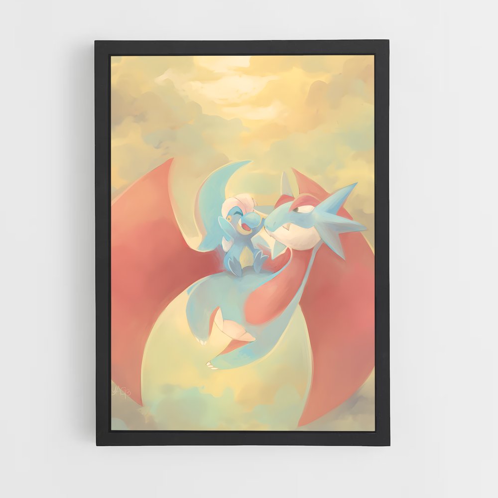 Poster Bagon Écarlate – affiche Pokemon (vue 2)