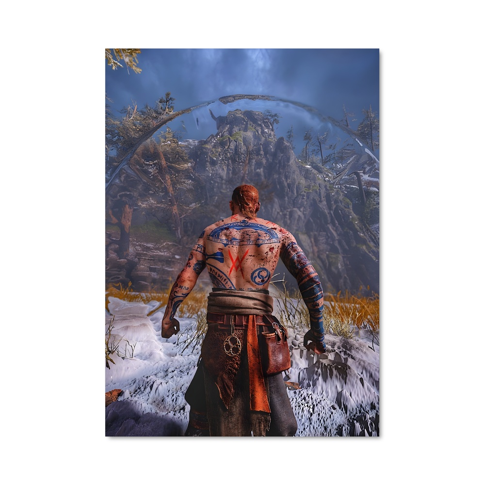 Poster Gardien des Neiges – affiche God of War