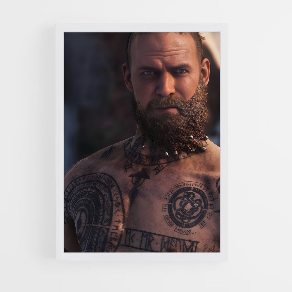 Poster Baldur Art – affiche God of War (vue 3)