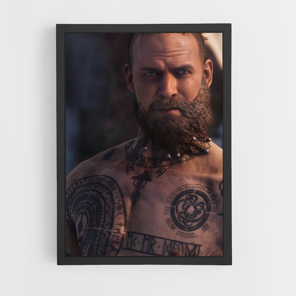 Poster Baldur Art – affiche God of War (vue 2)
