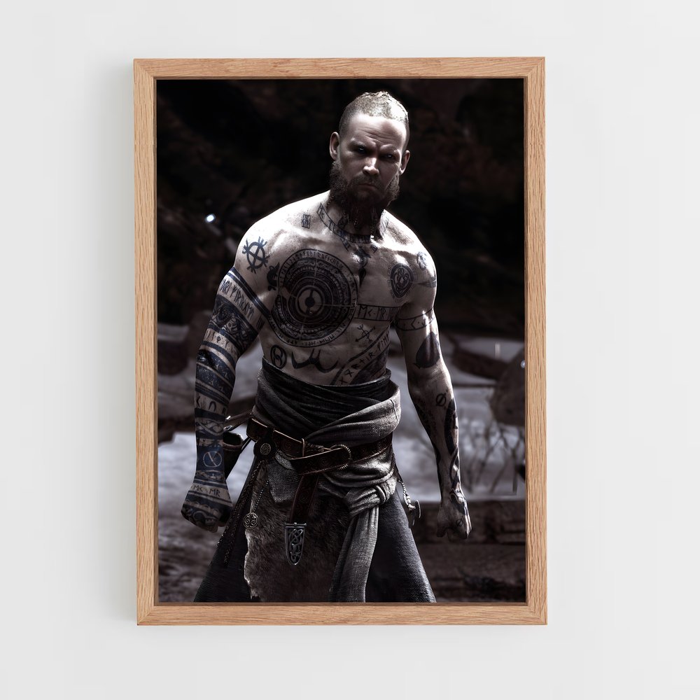 Poster Baldur incarnée – affiche God of War (vue 4)
