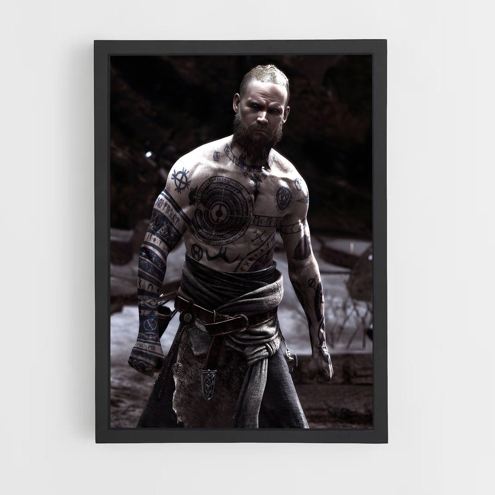 Poster Baldur incarnée – affiche God of War (vue 2)