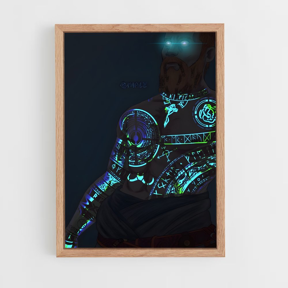 Poster L'Éclat de Baldur – affiche God of War (vue 4)