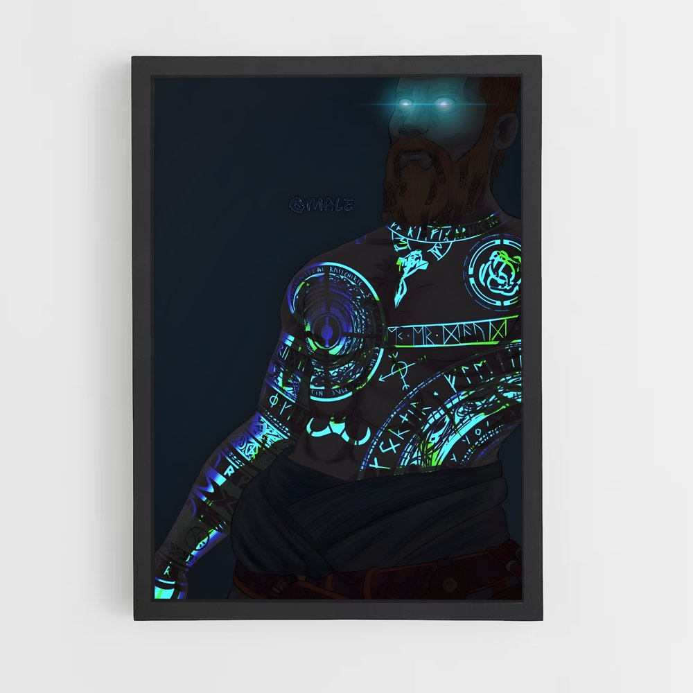 Poster L'Éclat de Baldur – affiche God of War (vue 2)