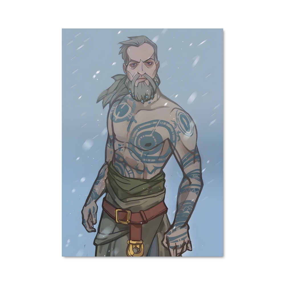 Poster Baldur guerrier – affiche God of War