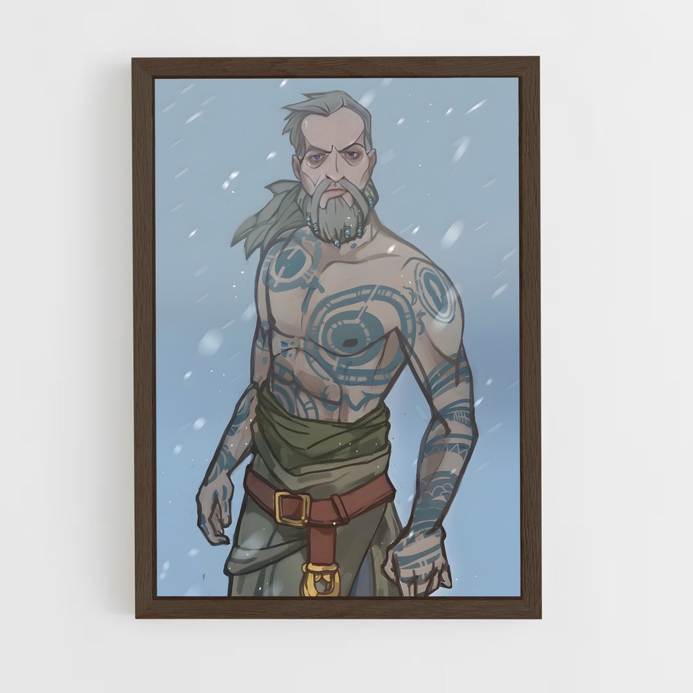 Poster Baldur guerrier – affiche God of War (vue 5)