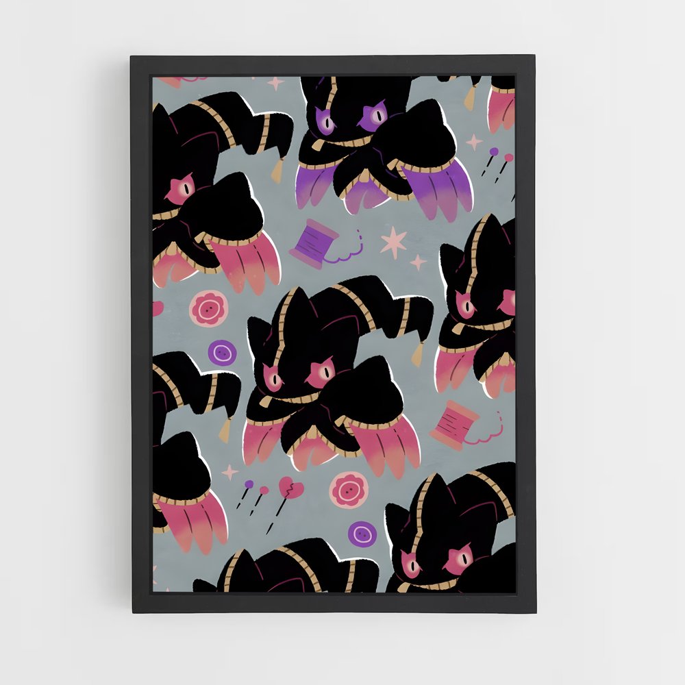 Poster Banette Félin – affiche Pokemon (vue 2)