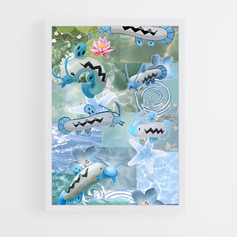 Poster Aquarium Fantaisie – affiche Pokemon (vue 3)