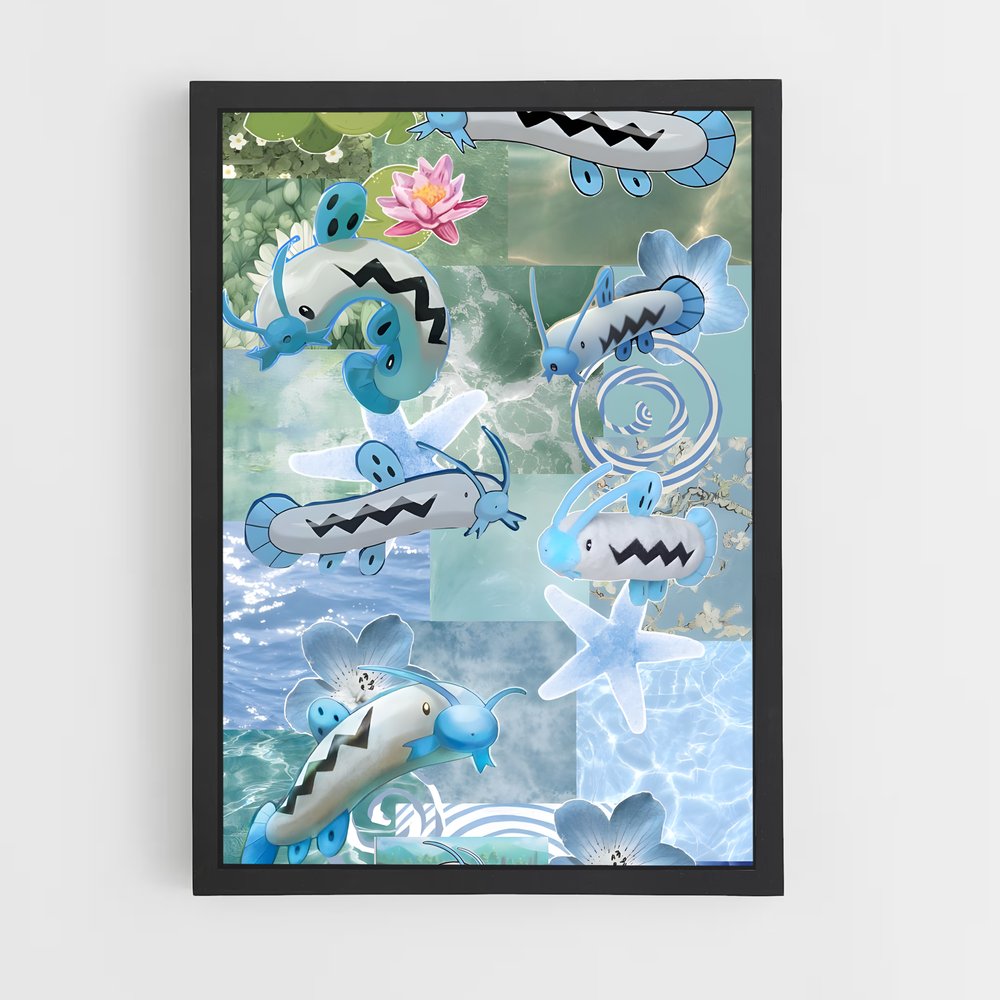 Poster Aquarium Fantaisie – affiche Pokemon (vue 2)