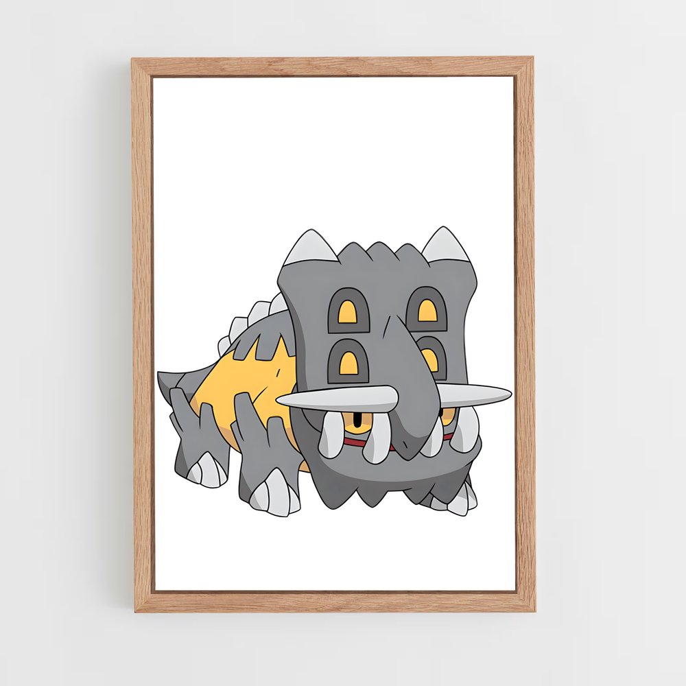 Poster Bastiodon: Gardien de Pierre – affiche Pokemon (vue 4)
