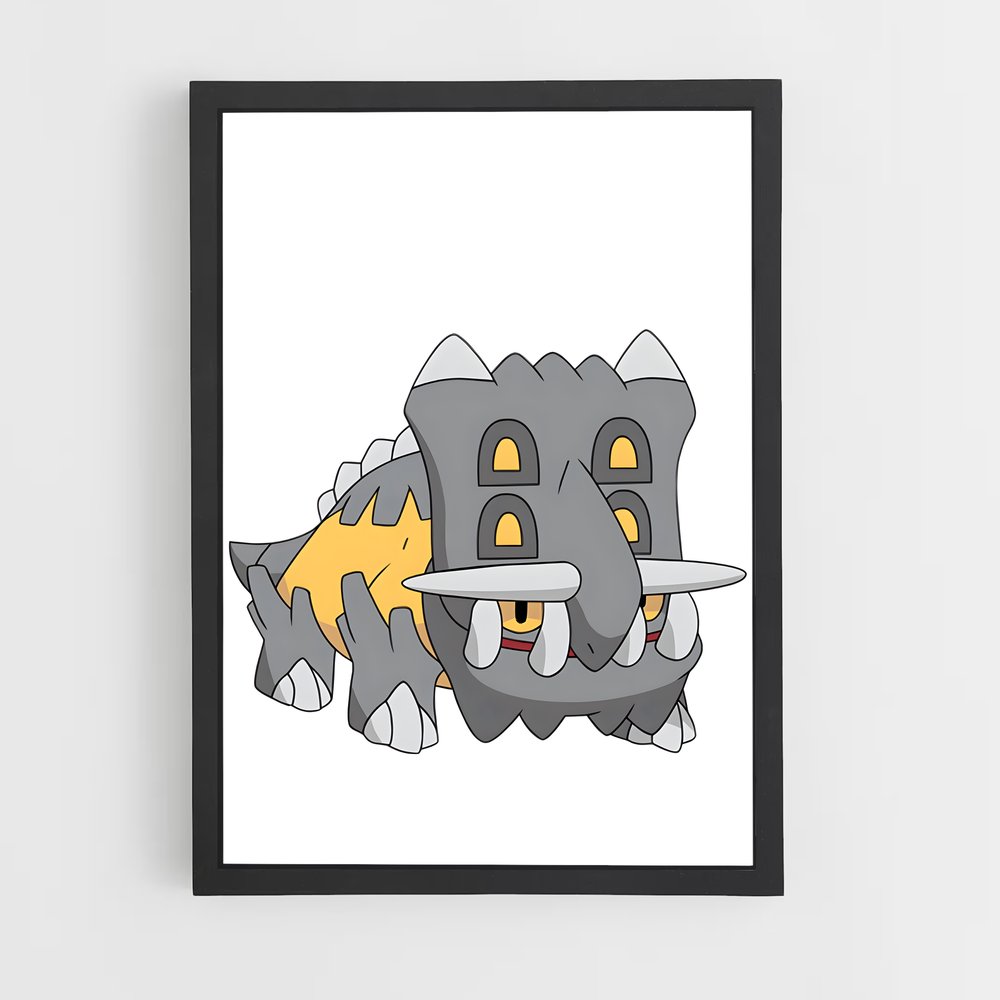 Poster Bastiodon: Gardien de Pierre – affiche Pokemon (vue 2)