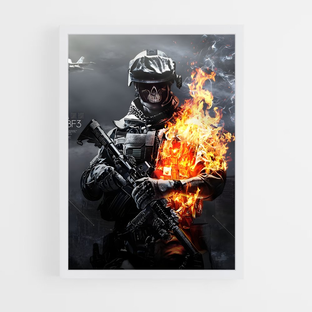 Poster Firestorm Soldier – affiche Battlefield (vue 3)