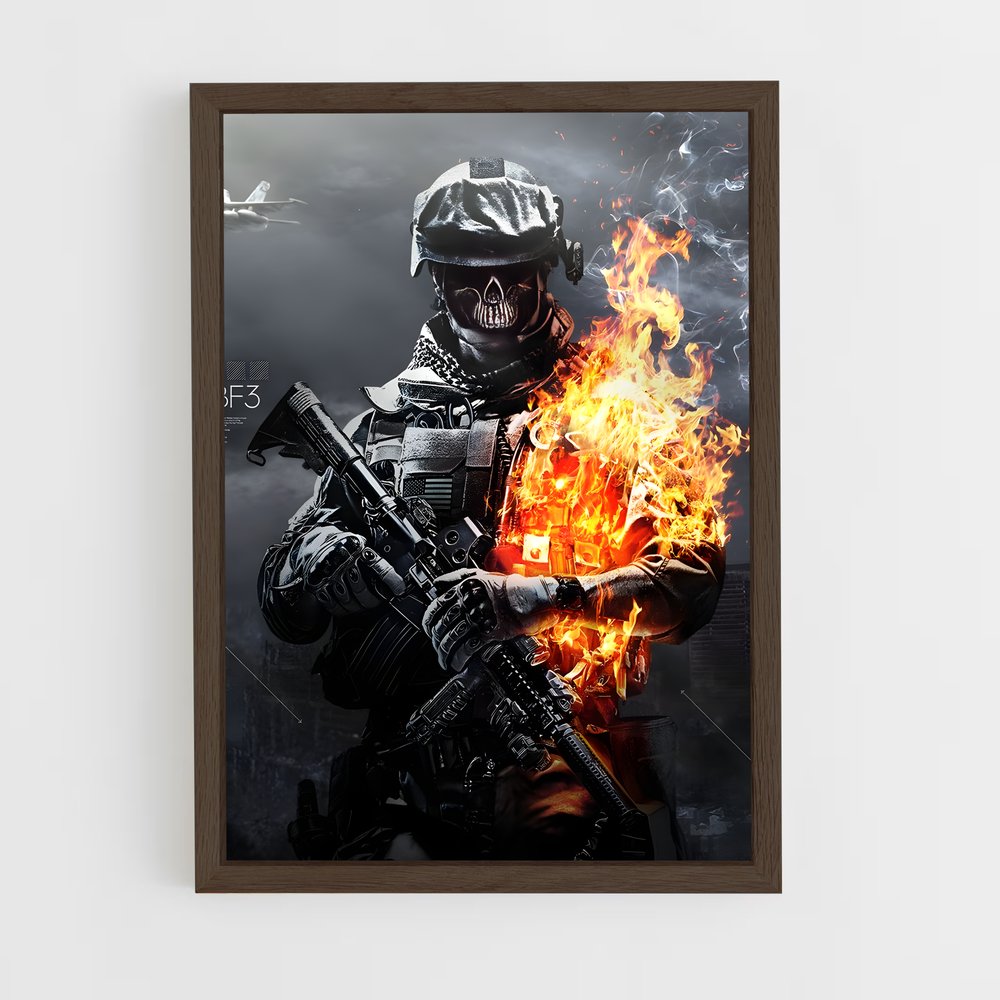 Poster Firestorm Soldier – affiche Battlefield (vue 5)