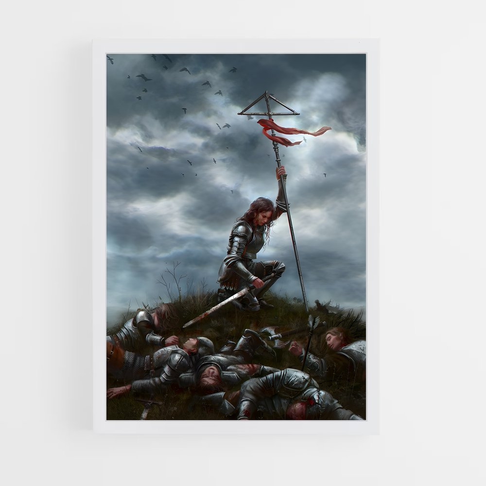 Poster La Charge du Chevalier – affiche Battlefield (vue 3)