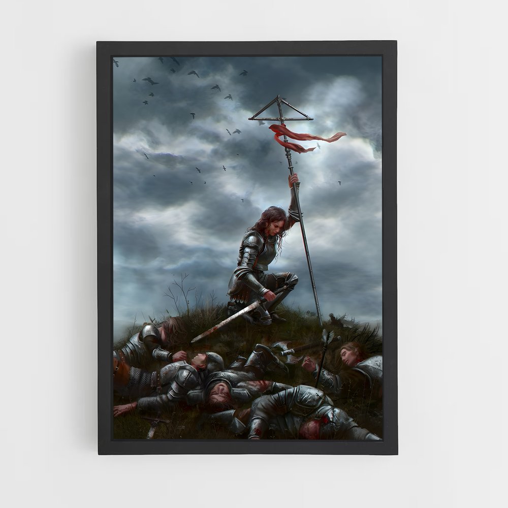 Poster La Charge du Chevalier – affiche Battlefield (vue 2)