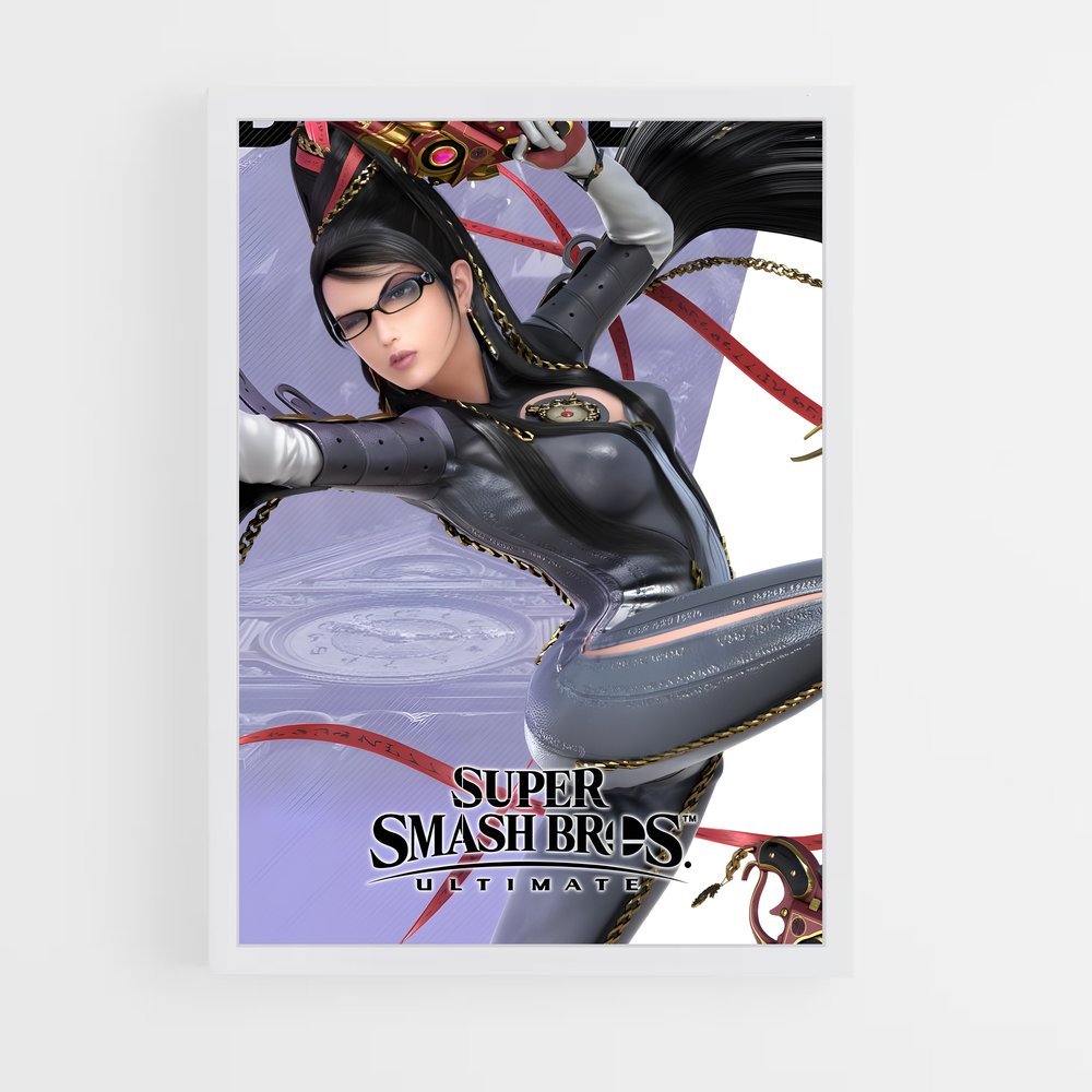 Poster Bayonetta scène – affiche Super Smash Bros (vue 3)