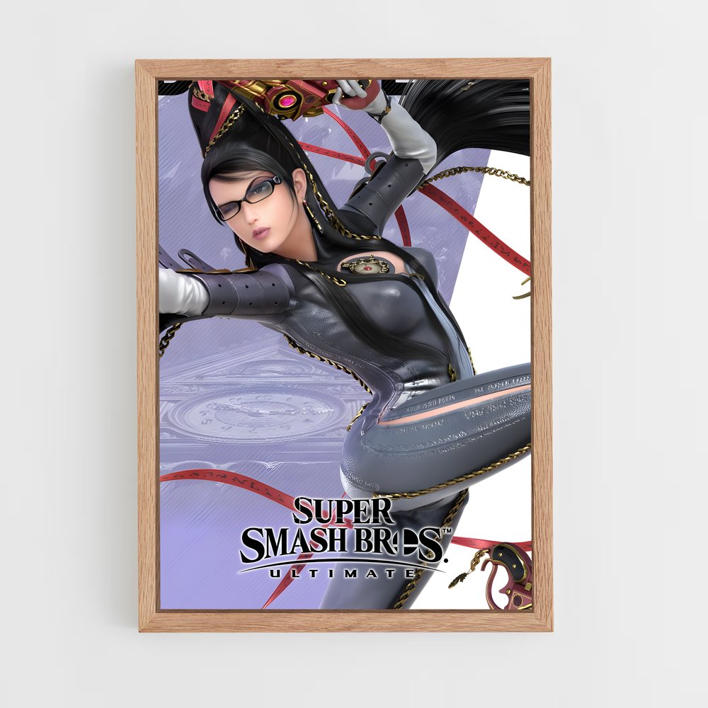 Poster Bayonetta scène – affiche Super Smash Bros (vue 4)
