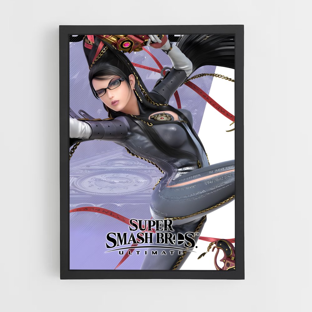 Poster Bayonetta scène – affiche Super Smash Bros (vue 2)