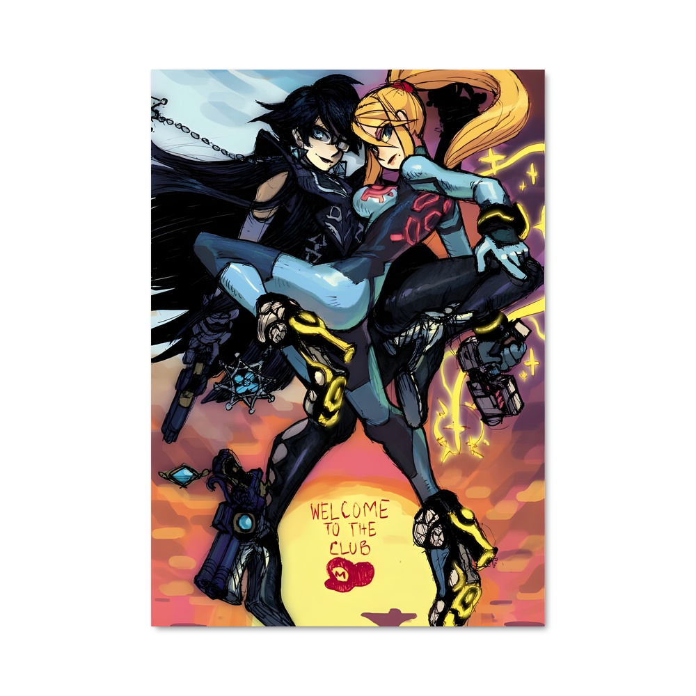 Poster Amour Nocturne – affiche Super Smash Bros