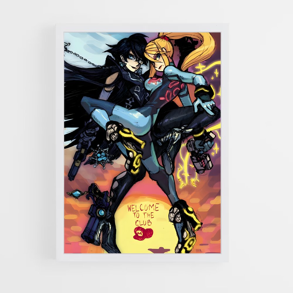 Poster Amour Nocturne – affiche Super Smash Bros (vue 3)
