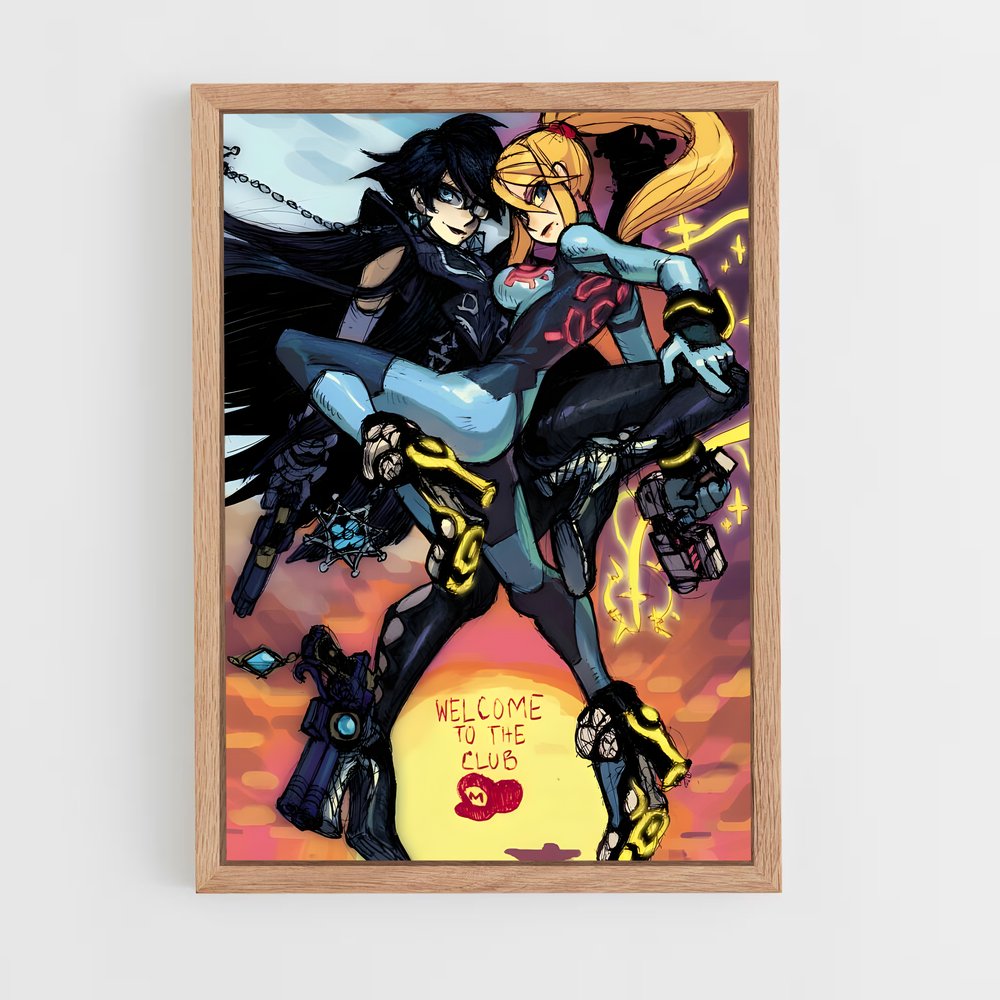 Poster Amour Nocturne – affiche Super Smash Bros (vue 4)
