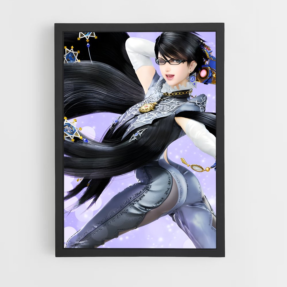 Poster Flight of Bayonetta – affiche Super Smash Bros (vue 2)