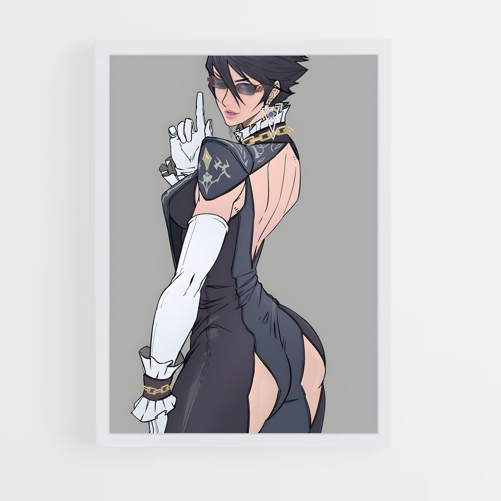 Poster Bayonetta: Dark Elegance – affiche Super Smash Bros (vue 3)
